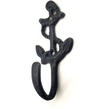 Normadia Denizci Tarz Dekoratif Pirinç Askı, Çapa ve Halat Detayları, 95X42MM