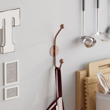 Normadia Modern Mat Bakır Metal Duvar Askısı, Dekoratif Antre ve Banyo Için