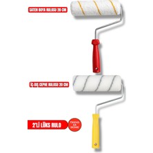 Trend Ak Home 2’li 20 cm Lüks Boyacı Rulo Seti - Saten Boya Rulosu & Iç Dış Cephe Rulosu  Iz Bırakmaz