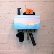 Normadia Manzara Temalı Ahşap Anahtarlık ve Askılık, Şık ve Kullanışlı Dekorasyon