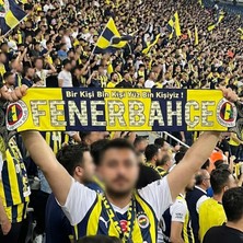 May Atkı Fenerbahçe Taraftar Atkısı / Bir Kişi Bin Kişi Yüz Bin Kişiyiz / Lisanslı Orjinal Ürün