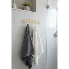 Normadia 6 Kancalı Metal Duvar Askısı, Mutfak ve Banyo Için Şık ve Pratik Açık Renk