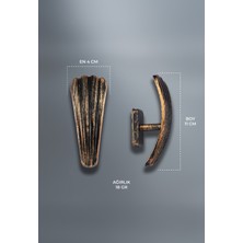 Normadia Şık ve Modern Dekoratif Istiridye Askısı, Evinizin Tarzını Tamamlar