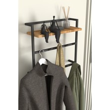 Normadia Modern Metal Raflı Duvar Askılığı, Koridor, Mutfak ve Banyo Için Şık Tasarım