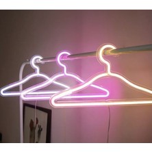 Normadia Renkli Neon Işıklı Elbise Askısı, Modern ve Şık Tasarım