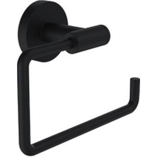 Normadia Modern Siyah Tuvalet Kağıtlık, Yarı Açık Tasarım, Şık ve Kullanışlı