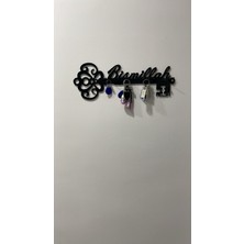 Normadia Bismillah Yazılı Dekoratif Anahtarlık Askısı, Şıklık ve Bereket Simgesi