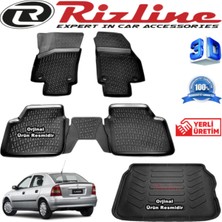 Özgürce Opel Astra G 3D Paspas ve Bagaj Havuzu Seti Siyah 1998-2009