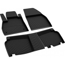 Özgürce 4d Havuzlu Kauçuk Paspas, Renault Kangoo 2008-2020, Dayanıklı ve Şık