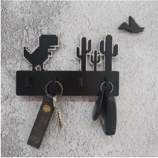 Normadia Eğlenceli Dekoratif Zıplayan Dinozor Duvar Askısı Anahtarlık