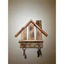 Normadia El Yapımı Ahşap Dekoratif Anahtarlık, Şık ve Doğal Tasarım