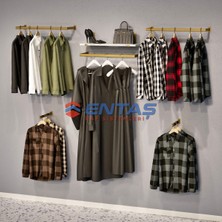 Normadia Şık Giyinme Odası Raf ve Askılık Sistemi, Mağaza ve Butik Için Ideal