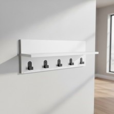 Normadia Şık Beyaz Duvar Askısı, 80X18 Cm, Çok Amaçlı ve Dayanıklı Tasarım