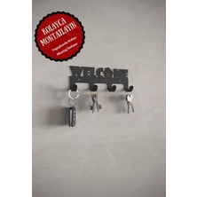 Normadia Şık Siyah Metal Anahtar Askısı, Dekoratif ve Fonksiyonel Tasarım