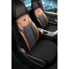 Özgürce Renkli Panda Dragon Serisi Dokuma Kumaş Oto Koltuk Kılıfı Tam Set