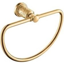 Normadia Şık Yuvarlak Altın Renkli Havluluk, Modern ve Zarif Tasarım