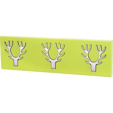 Normadia Şık 3 Kancalı Duvar Portmanto, Geyik Boynuzu Tasarımı