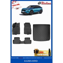 Özgürce 2024 ve Sonrası Peugeot 3008 Hybrid 3D Havuzlu Paspas ve Bagaj Havuzu