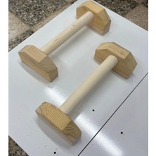 30 cm Ahşap Şınav Barı - Paralel Bar - Pilates - Armut Bar