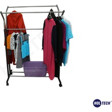 Normadia Şık ve Kullanışlı Metal Tekerlekli Elbise Askılığı, Konfeksiyon Askılığı