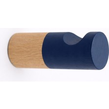 Normadia Lacivert Çizgili Iskandinav Tarzı Ahşap Duvar Askısı