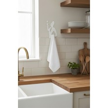 Normadia Modern Metal Duvar Havluluk - Uşak Silüeti Tasarımı, 18X16X2.5 cm