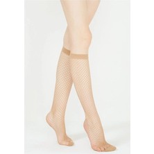 Giyim Penti Iri Fileli Dizaltı Pantolon Çorabı