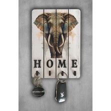 Normadia Ahşap Anahtar Askısı Tablo, Dekoratif Anahtar Tutucu, Şık Ev Aksesuarı