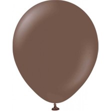 Hayaller Dükkanı Balon Düz 12 Inc (Jojo Balloons) Kahverengi PK:100