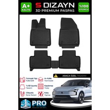 Özgürce Volvo EX30 2025 Pro 3D Havuzlu Paspas, A+ Kalite, Şık ve Koruyucu Tasarım