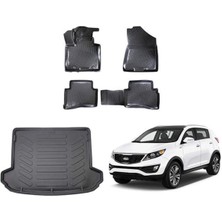 Özgürce 3D Paspas ve Bagaj Havuzu Seti, Siyah, 2016-2020 Kia Sportage