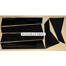 Özgürce Parça, 2015-2020 Honda Civic F6 Kapı Direği Pianoblack Parlak Siyah Dizayn