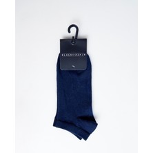 Black On Black Lacivert Erkek Patik Çorap MHL004