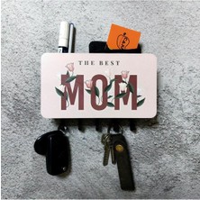 Normadia Çiçekli Anne Temalı Bölmeli Anahtarlık ve Askılık Dekoru