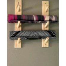 Temel Yoga Minderi Rafı| Ahşap Yoga Dekoru, Antrenman Organizatörü