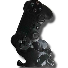 Salıncak Ps4 Dualshock Sabitleyici Kurukafa Detaylı (Siyah)