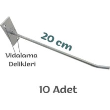Normadia 10'lu Metal Tel Askılık Seti, Pratik ve Dayanıklı Ürün Asma Çubuğu