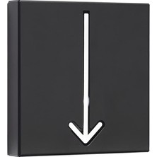 Normadia Pratik Duvara Monte Portmanto, Plastik Plaka 16,4X17 cm Siyah