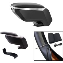 Özgürce Lüks Peugeot 301 2023 Çelik Ayaklı Gri-Siyah Kolçak ve Direksiyon Kılıfı