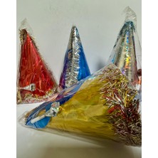 Tp Metalize Karton Kotyon Yılbaşı Seti 4 Lü