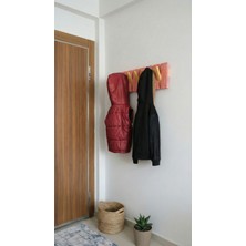 Normadia Renkli Ahşap Duvar Askılığı, Dekoratif ve Şık Tasarım