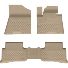 Özgürce Bej 4.5d Havuzlu Oto Paspas Hyundai Tucson 2015-2020 Uyumlu