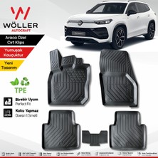 Özgürce 2024 Volkswagen Tayron Için 3D Wöller Ultraflex Esnek Paspas Seti
