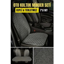 Özgürce Renault Duster 2024 Keten Oto Minder Kılıf Set (7 Parça) Füme