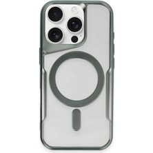 Storozde Newface Iphone 14 Pro Max Kılıf Boyi Magsafe Silikon Kapak - Yeşil