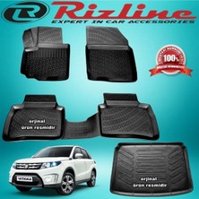 Özgürce 3D Paspas ve Bagaj Havuz Seti Siyah Suzuki Vitara 2015-2020