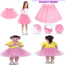 Kyops Pembe Renk Tütü Etek Bale Eteği Gösteri Eteği Çocuk Bebek Boy - Lisinya