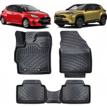 Özgürce Yaris ve Yaris Cross 2021 Sonrası 3D Havuzlu Paspas Seti