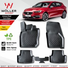 Özgürce Seat Leon 4 Paspas 2021 Sonrası, 3D Havuzlu, Otomatik ve Manuel Uyumlu