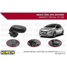 Özgürce Peugeot 208 2012 ve Sonrası Için Siyah Kol Dayama - Konfor ve Şıklık